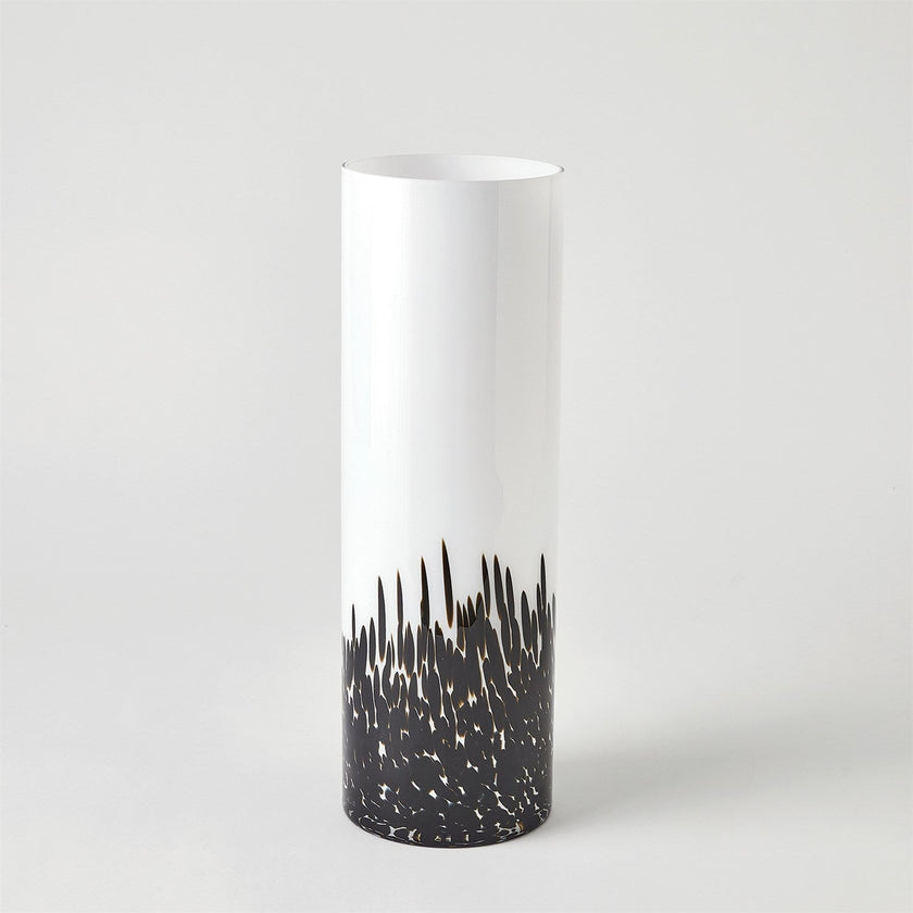 Global Views Confetti Vase - BlackWhite