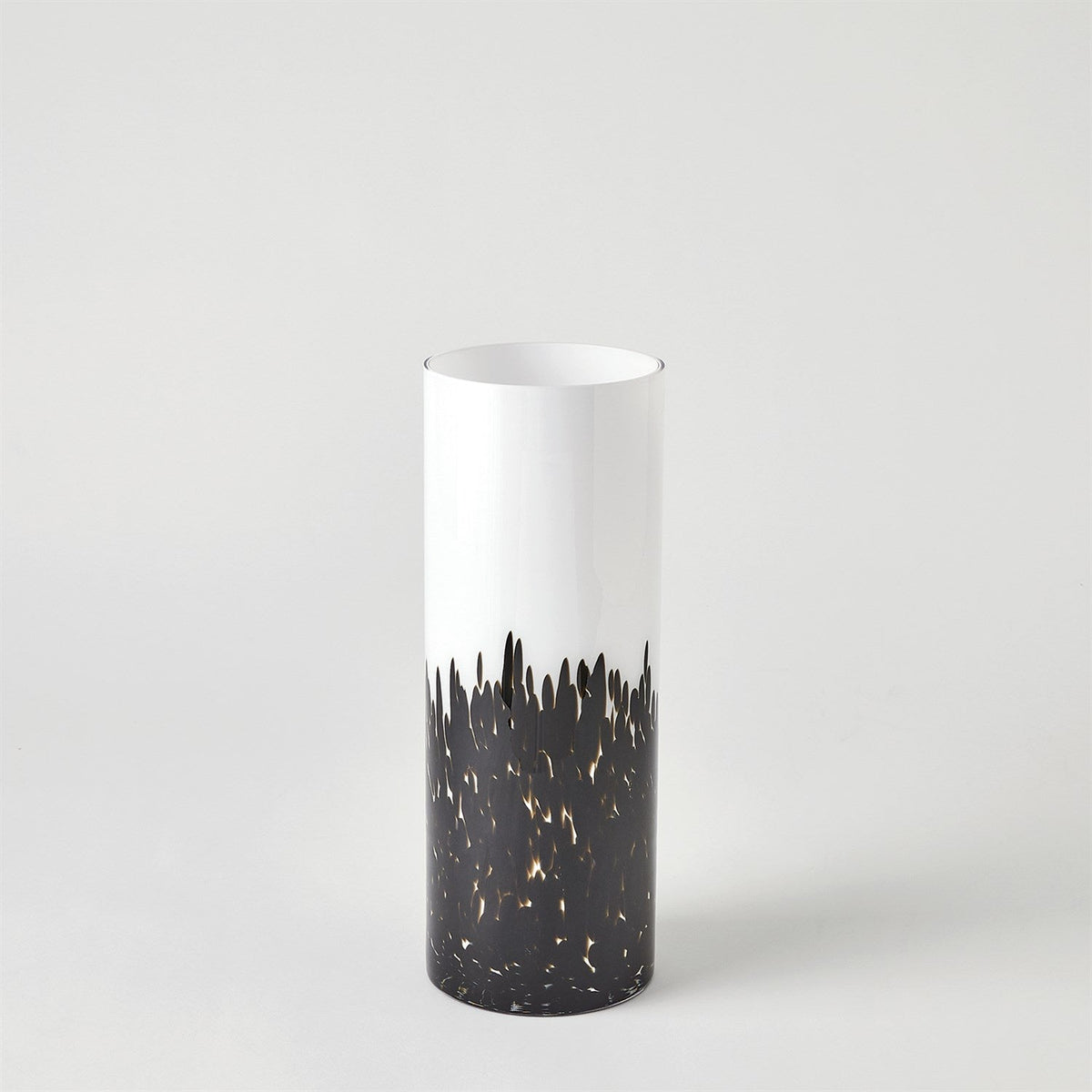 Global Views Confetti Vase - BlackWhite