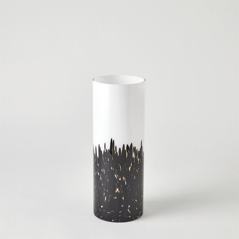 Global Views Confetti Vase - BlackWhite
