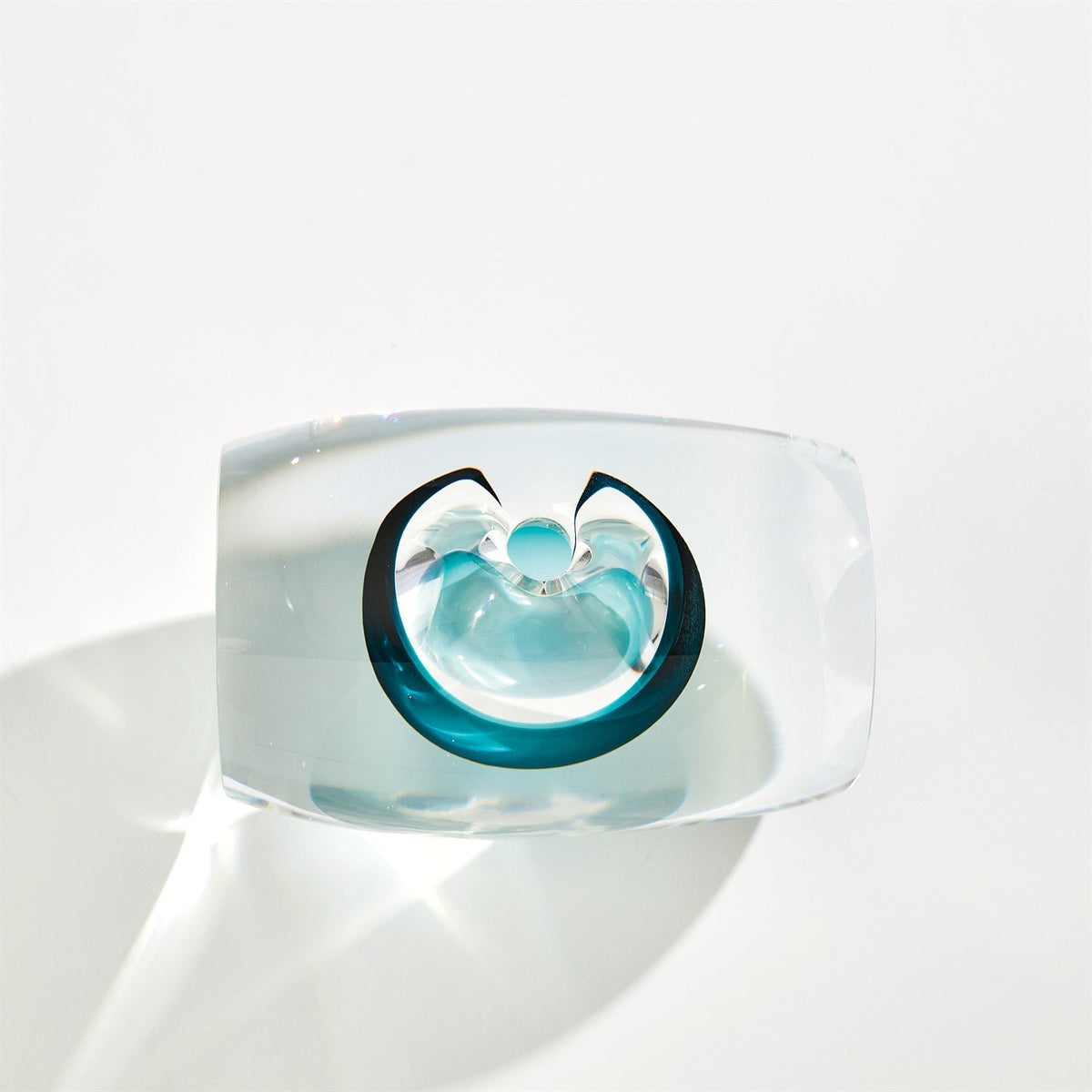 Global Views Barrel Vase - Azure