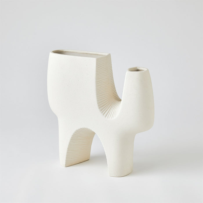 Global Views Cassel Vase - Matte White