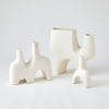 Global Views Cassel Vase - Matte White