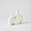 Global Views Cassel Vase - Matte White