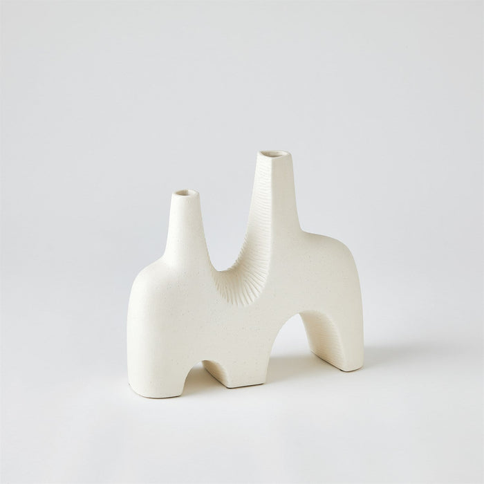 Global Views Cassel Vase - Matte White