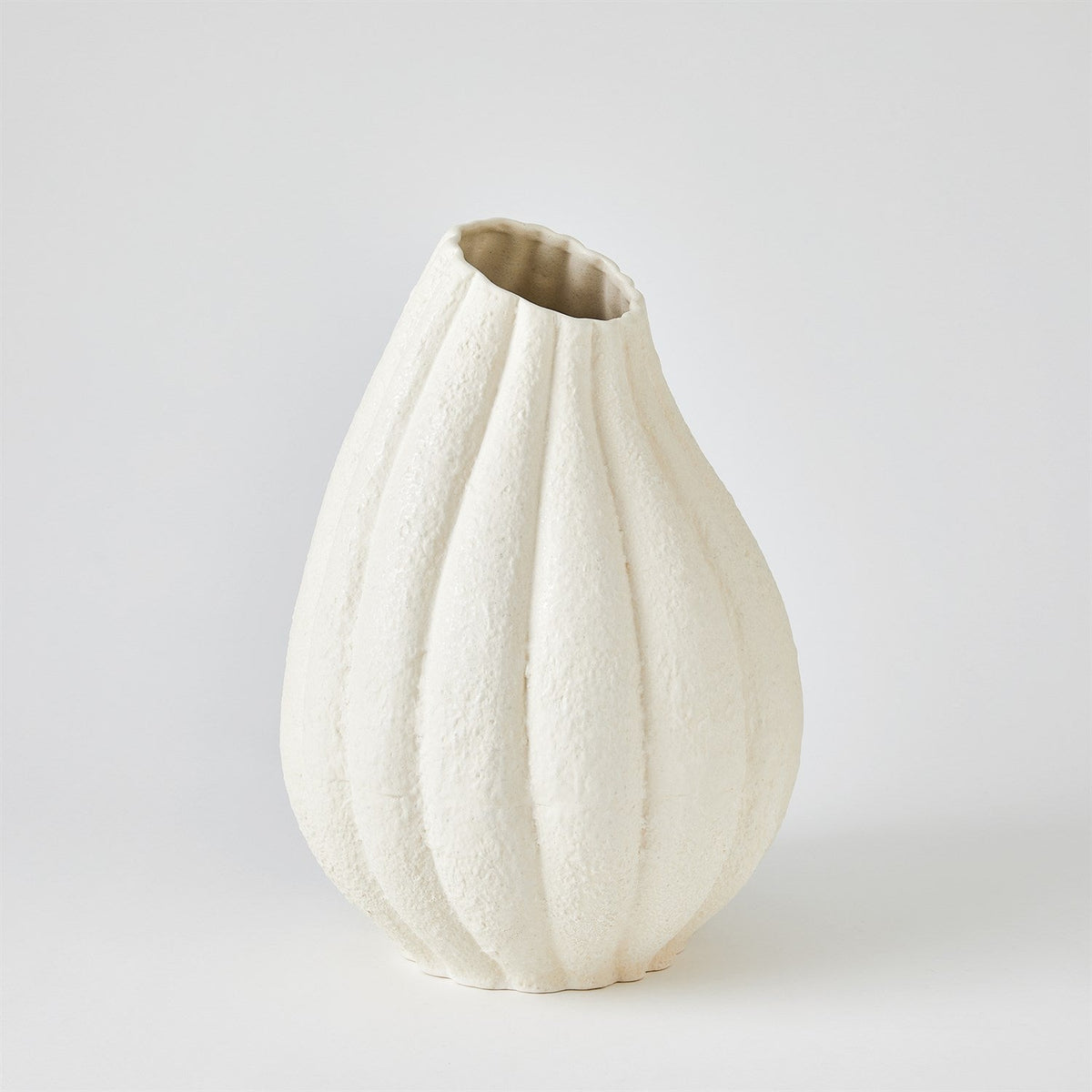 Global Views Glow Vase - White