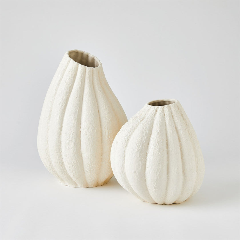 Global Views Glow Vase - White