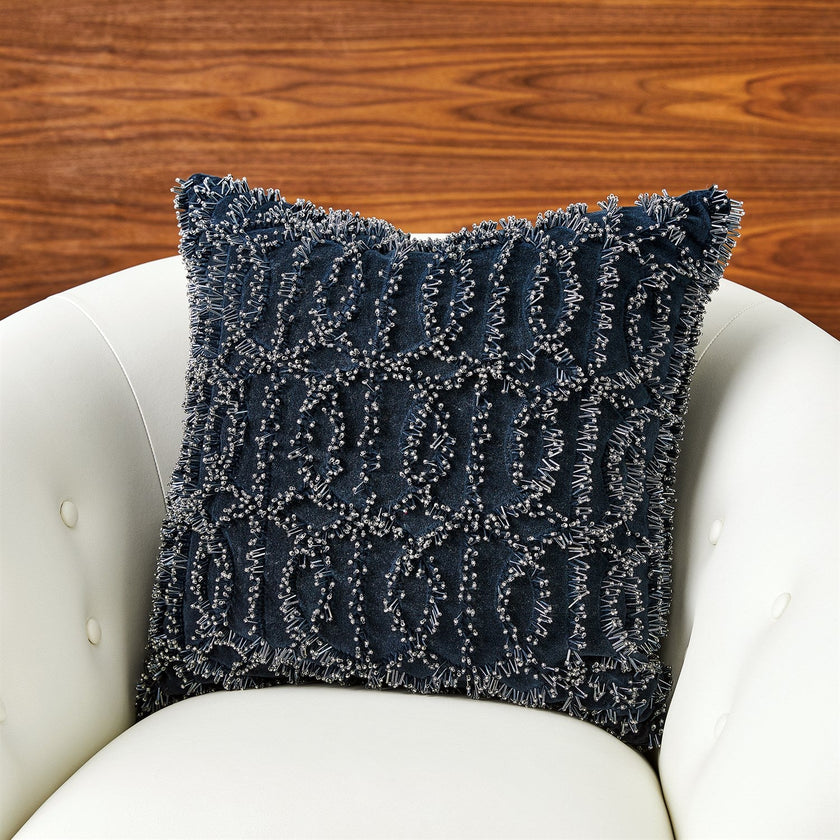 Global Views Circles Beaded Pillow