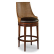 Woodbridge Furniture Woven Leather Bar Stool