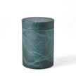 Global Views Cilindro Alabaster Box - BlackGreen