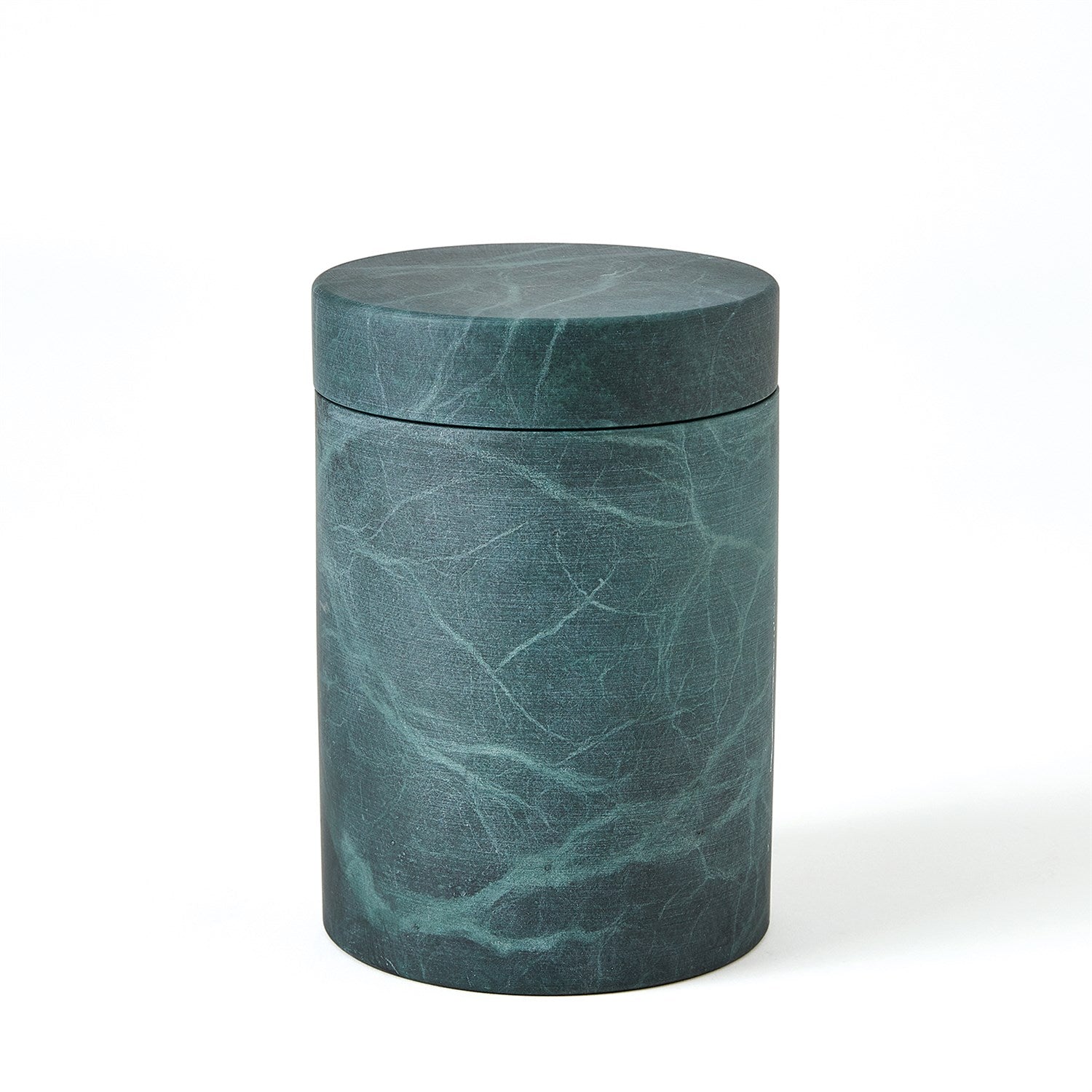 Global Views Cilindro Alabaster Box - BlackGreen
