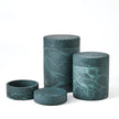 Global Views Cilindro Alabaster Box - BlackGreen