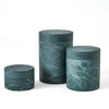 Global Views Cilindro Alabaster Box - BlackGreen