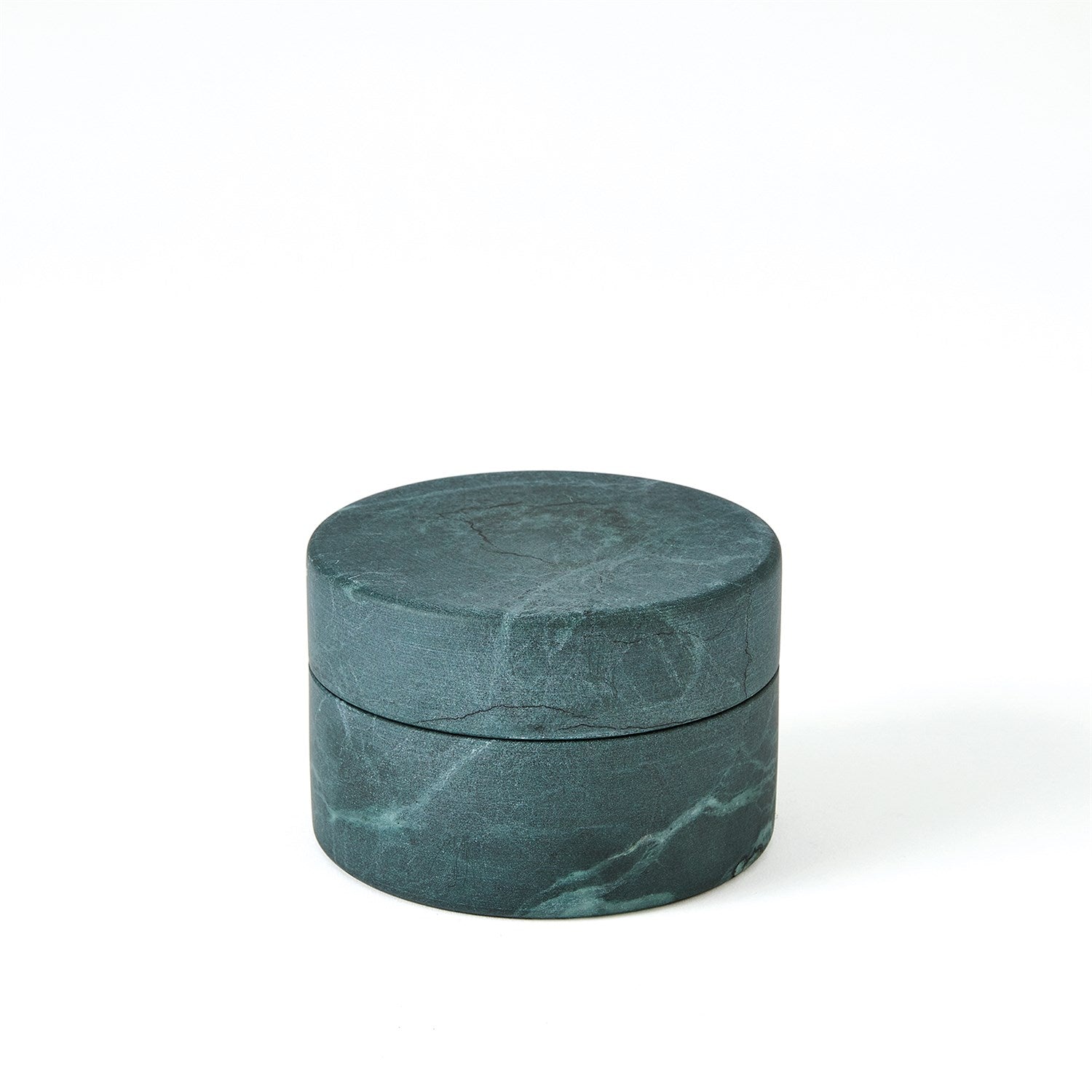 Global Views Cilindro Alabaster Box - BlackGreen
