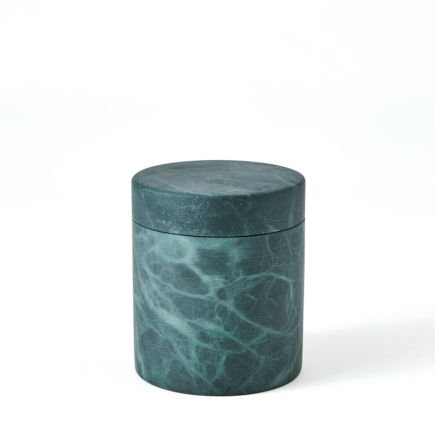 Global Views Cilindro Alabaster Box - BlackGreen