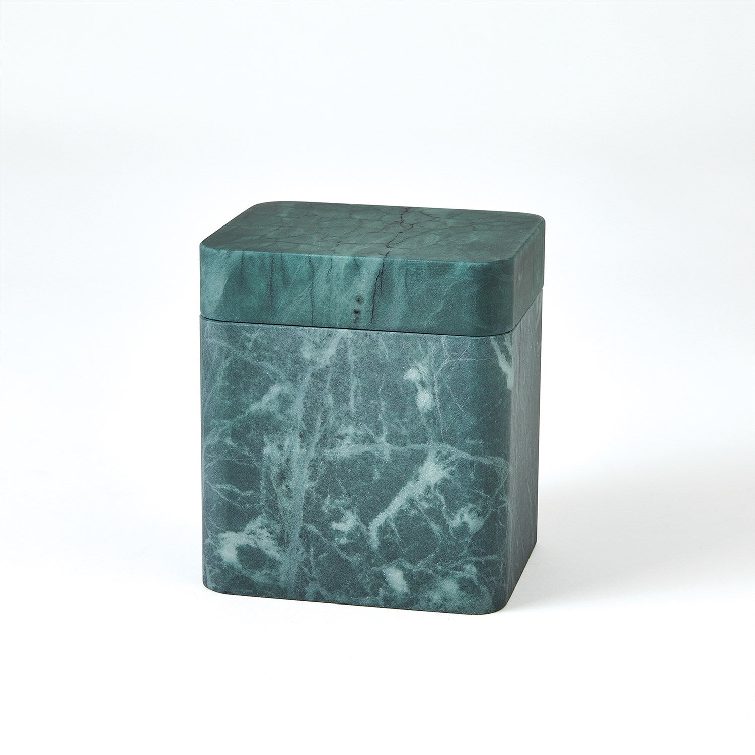 Global Views Raggio Alabaster Box - Black/Green