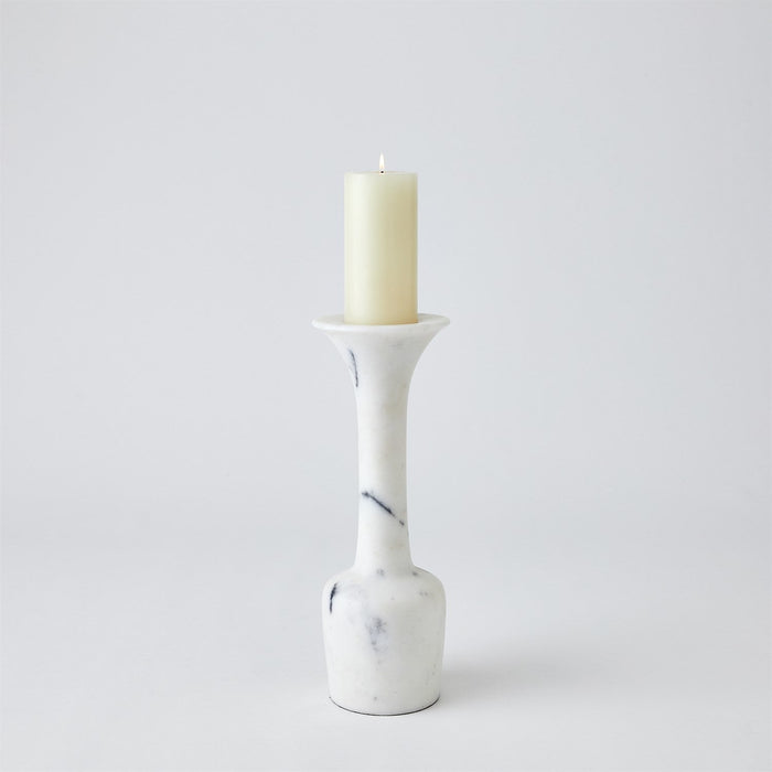 Global Views Calyx Candle Holder - White