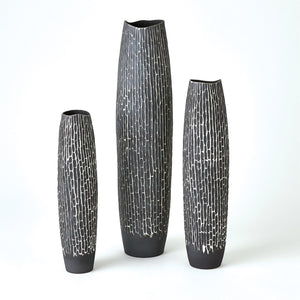 Global Views Horsetail Vase - Grey