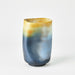 Global Views Indent Vase & Bowl - Grey Yellow