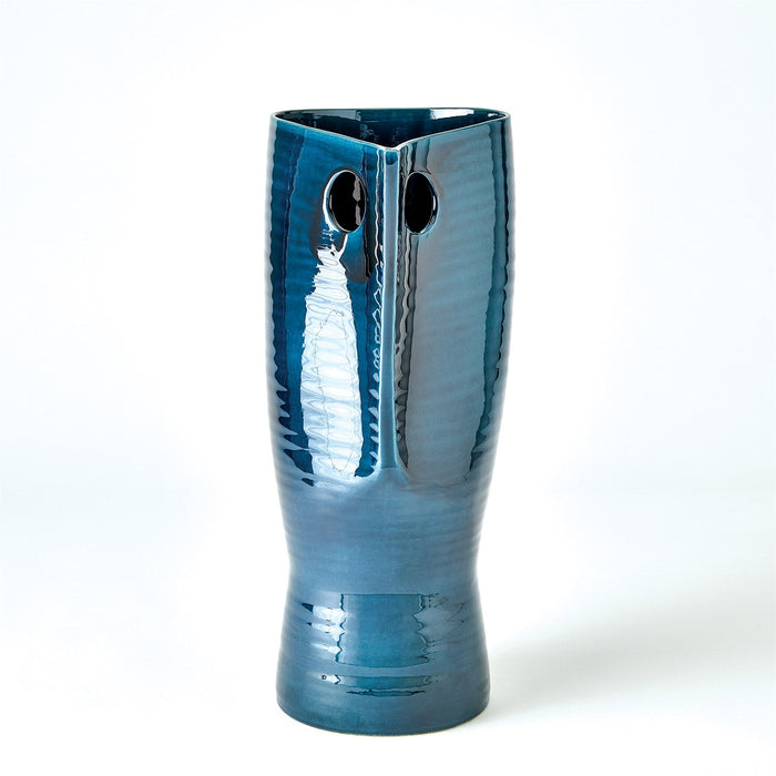 Global Views Popeye Vase - Indigo