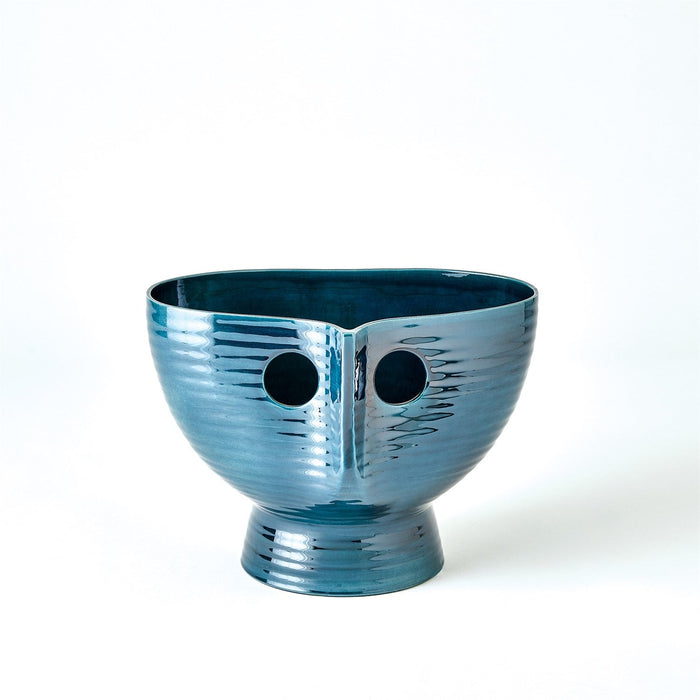 Global Views Popeye Vase - Indigo