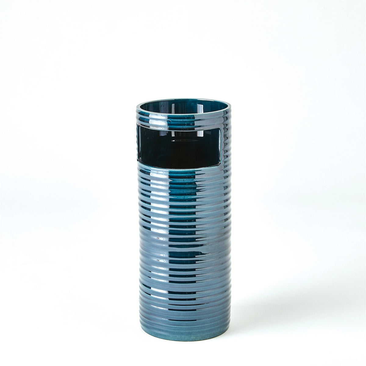 Global Views Cut Out Vase - Dark Blue