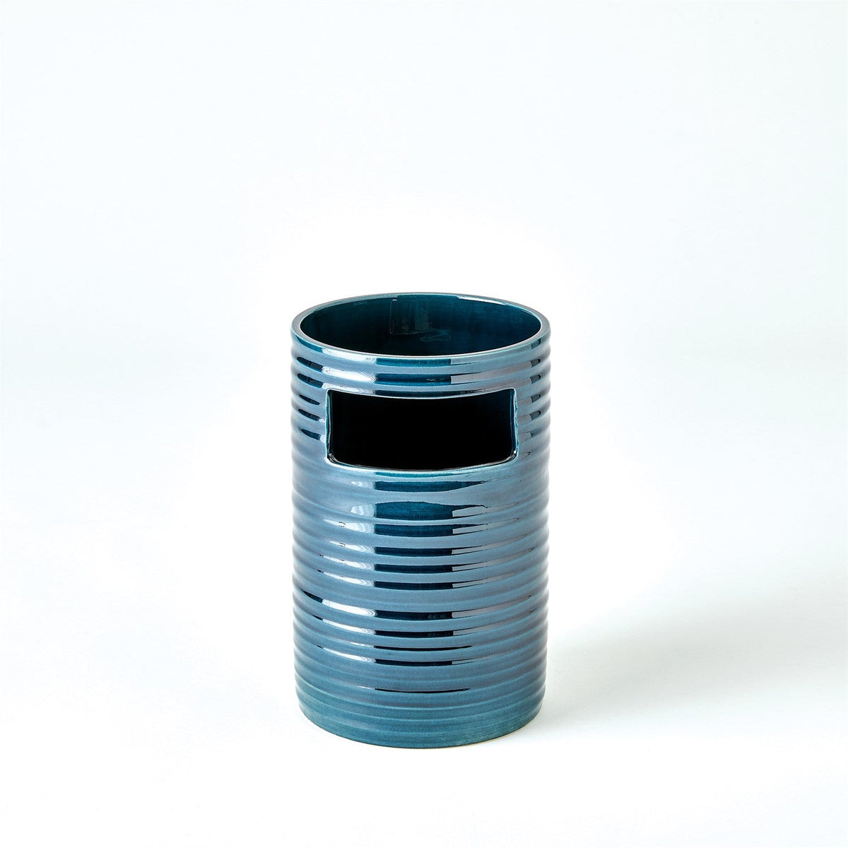 Global Views Cut Out Vase - Dark Blue