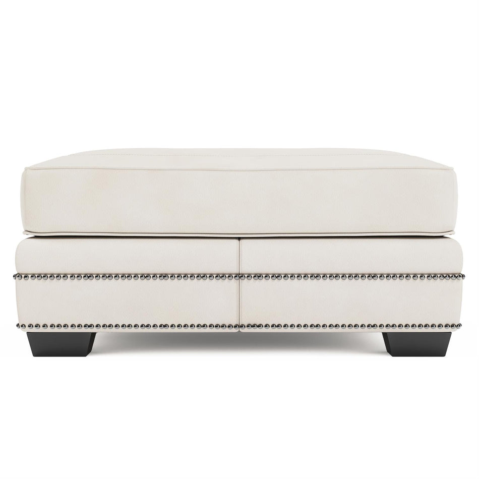 Bernhardt Grandview Leather Ottoman