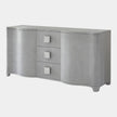 Global Views Grey Toile Linen Credenza