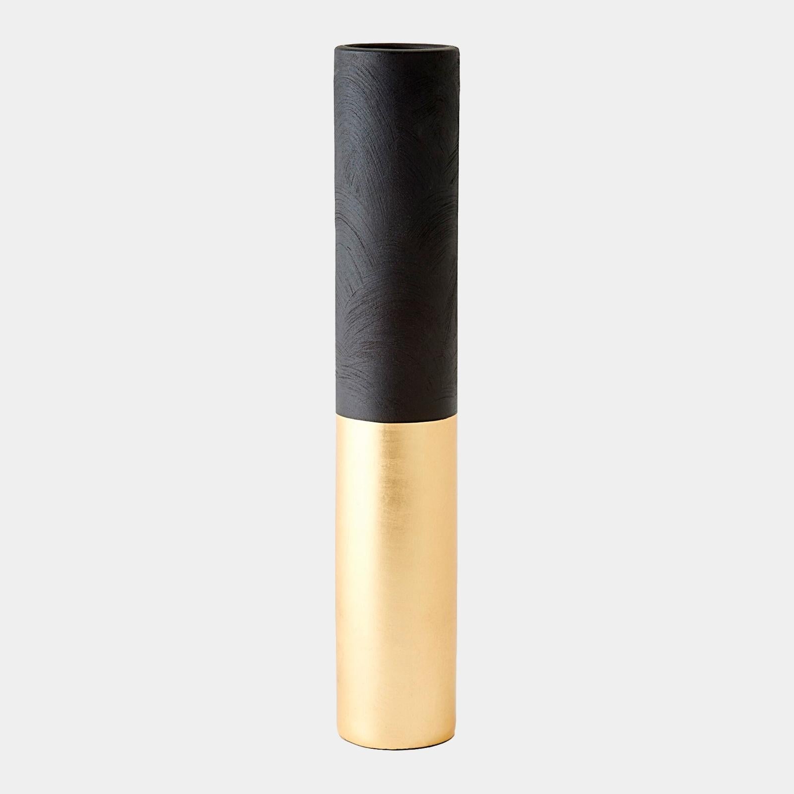 Global Views Collins Matte Black Vase