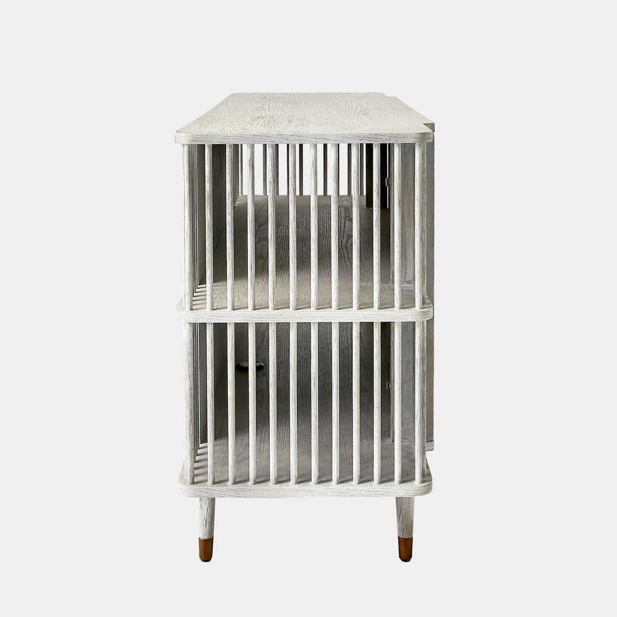 Global Views Arbor Whitewashed Finish Media Cabinet Clearance