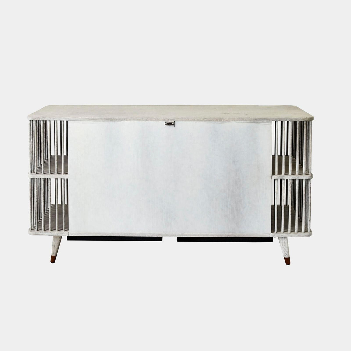Global Views Arbor Whitewashed Finish Media Cabinet Clearance