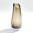 Global Views Slant Vase - Smoke
