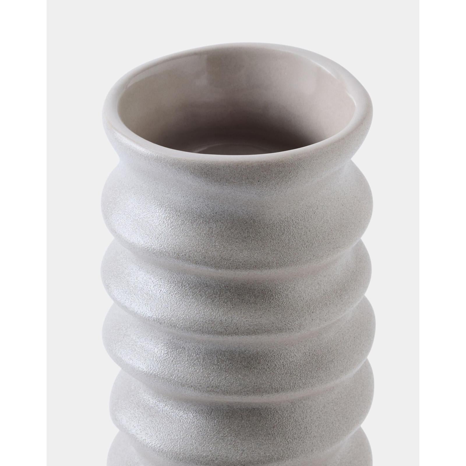 Global Views Cresta Gray Sand Vase
