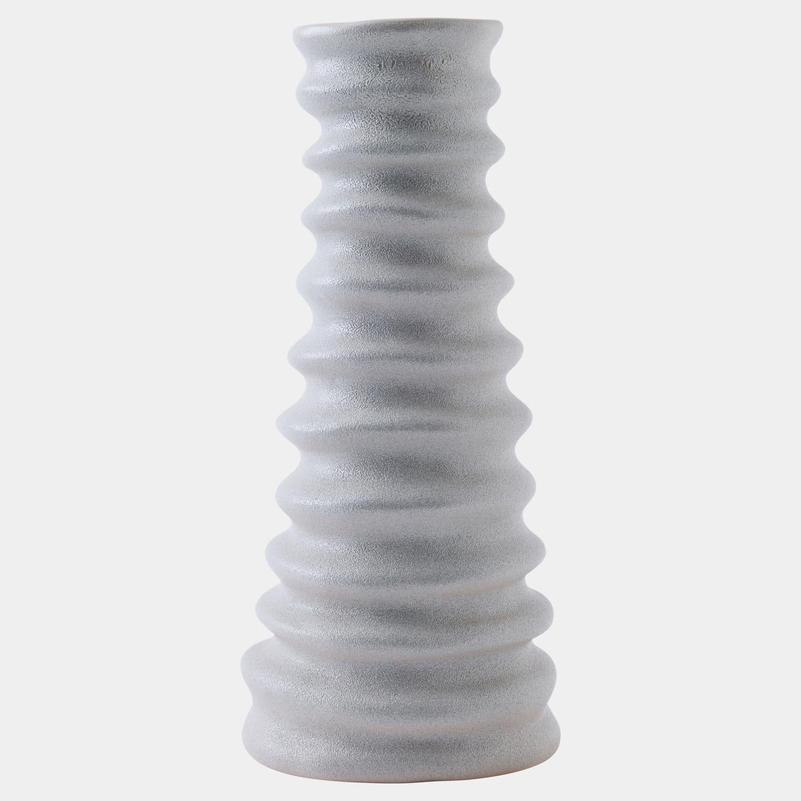 Global Views Cresta Gray Sand Vase