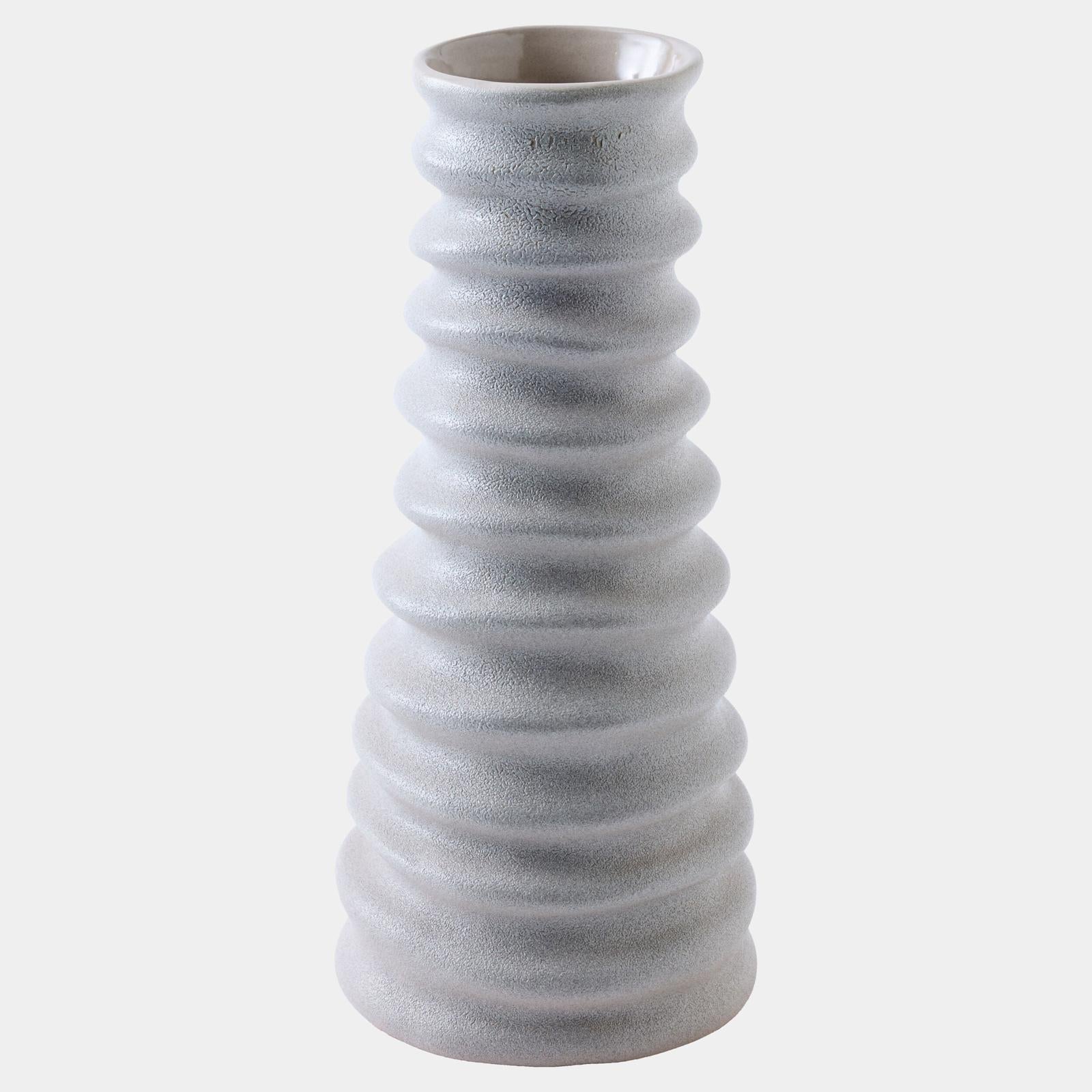 Global Views Cresta Gray Sand Vase