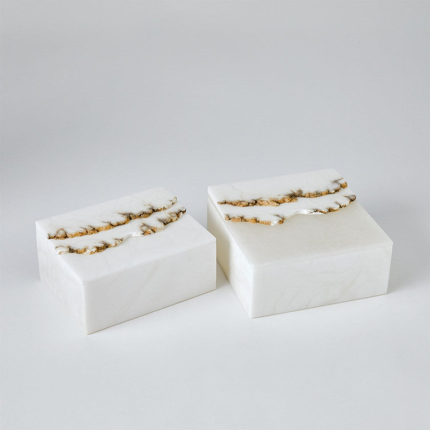 Global Views Terrain Alabaster Box