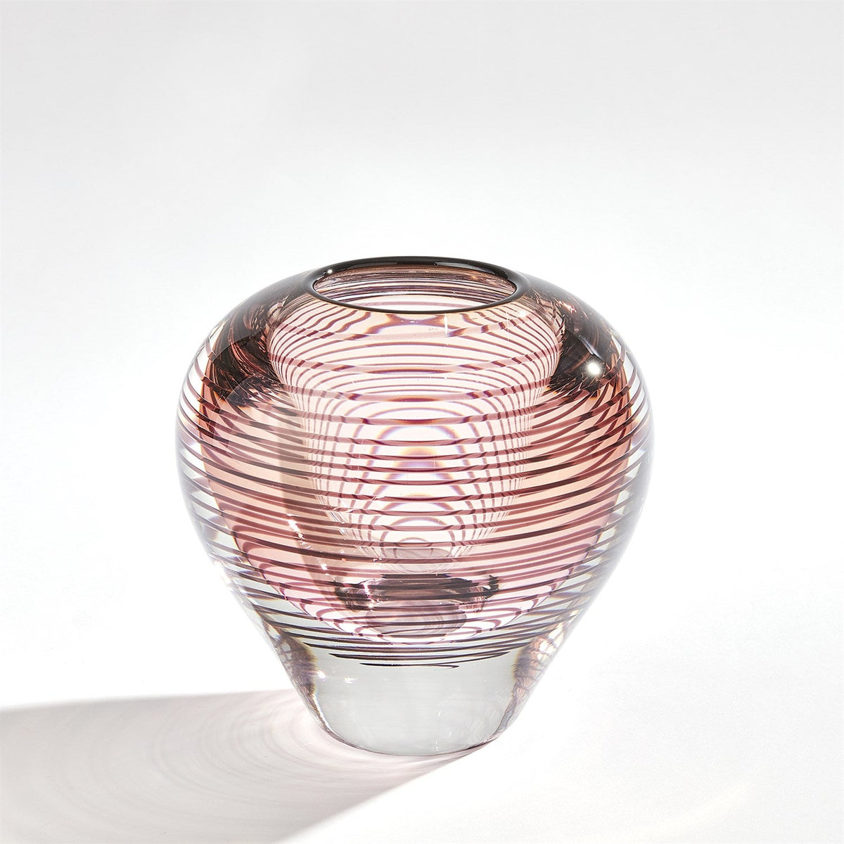 Global Views Spiraled Vase - Amber
