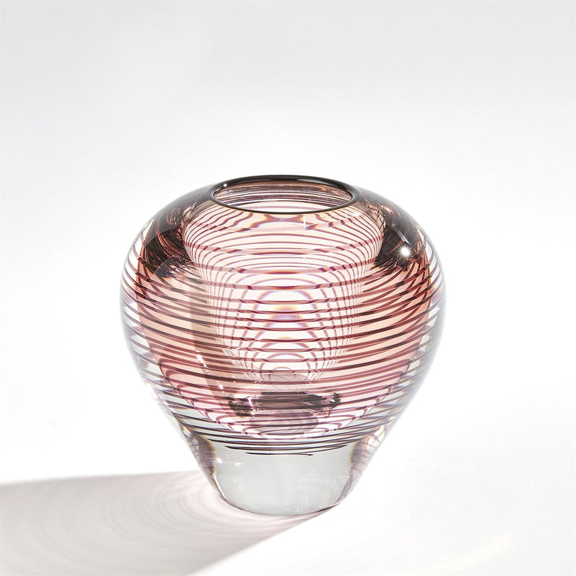 Global Views Spiraled Vase - Amber