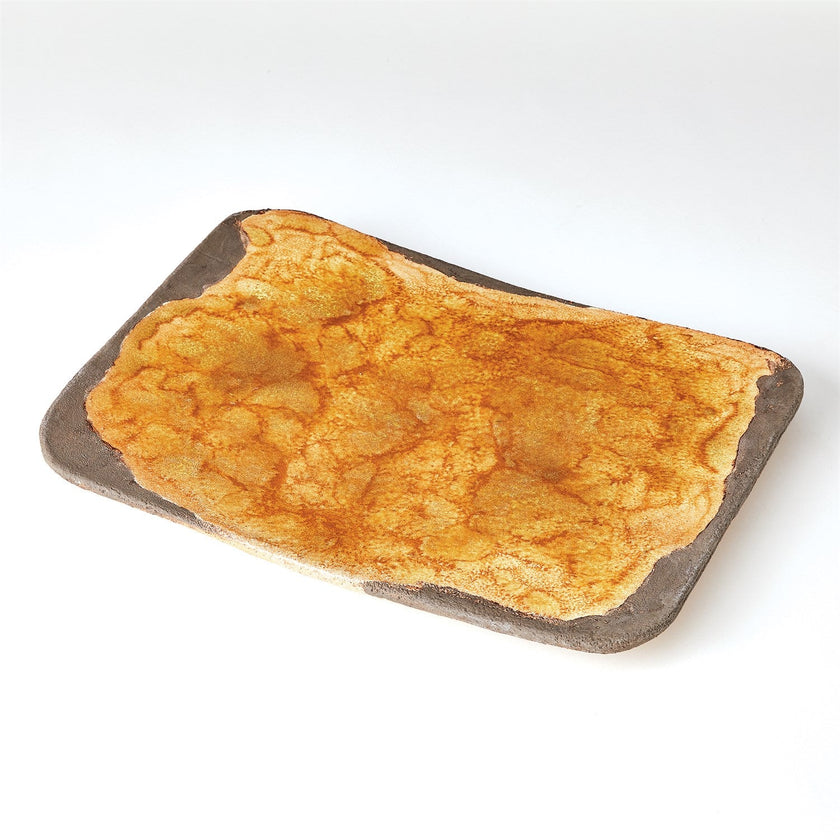 Global Views Monument Platter - Ochre