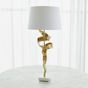 Global Views Twist Lamp - Brass