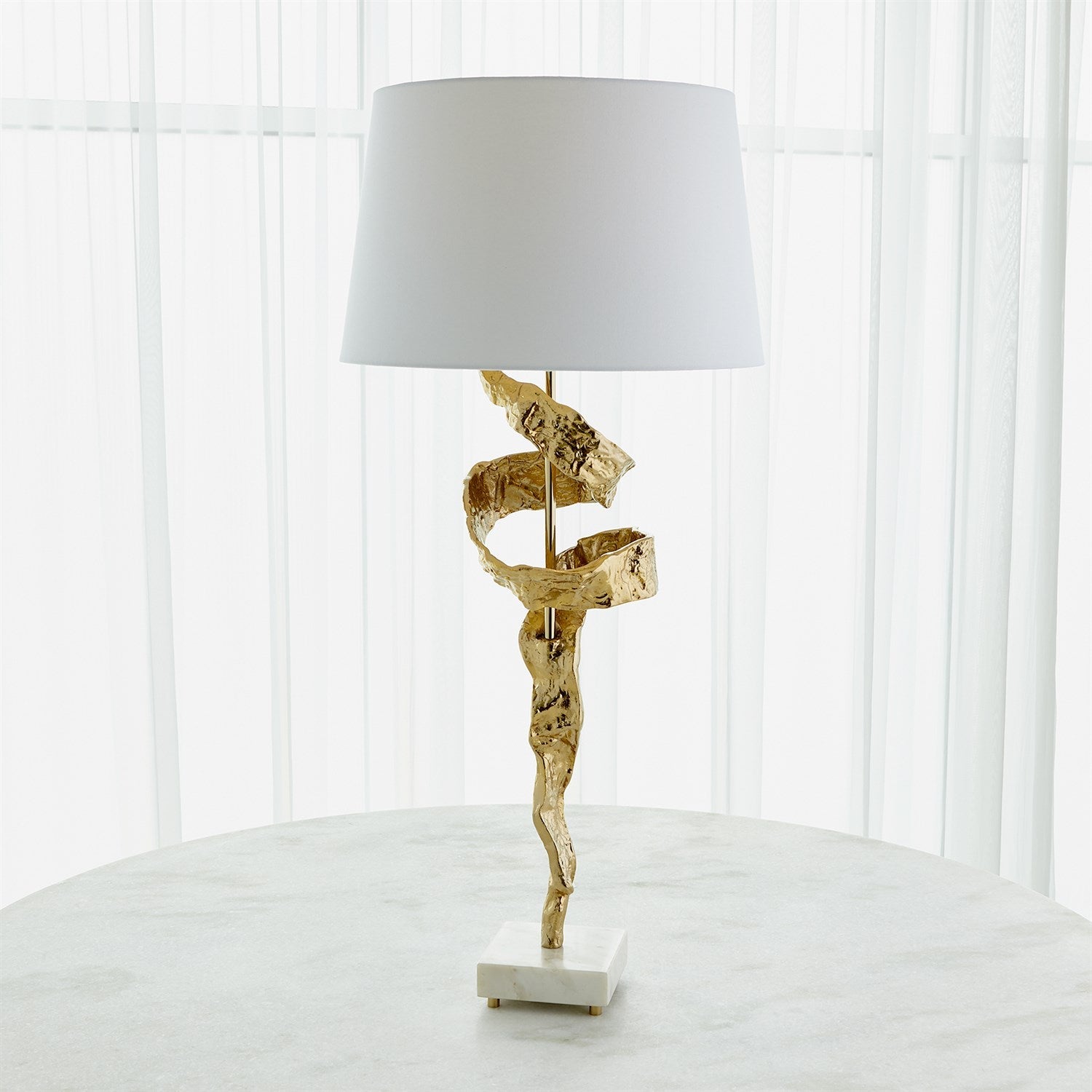 Global Views Twist Lamp - Brass