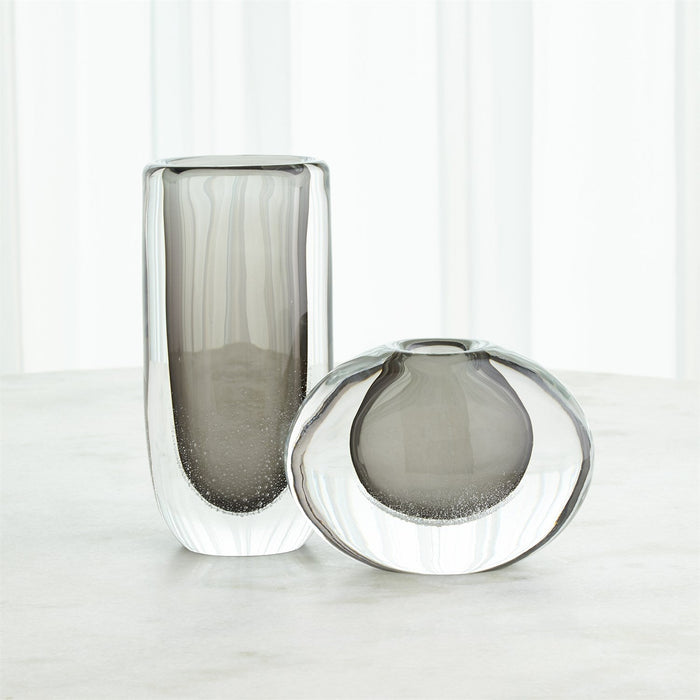 Global Views Micro Bubble Vase - Grey