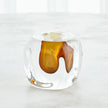 Global Views Square Vase - Amber