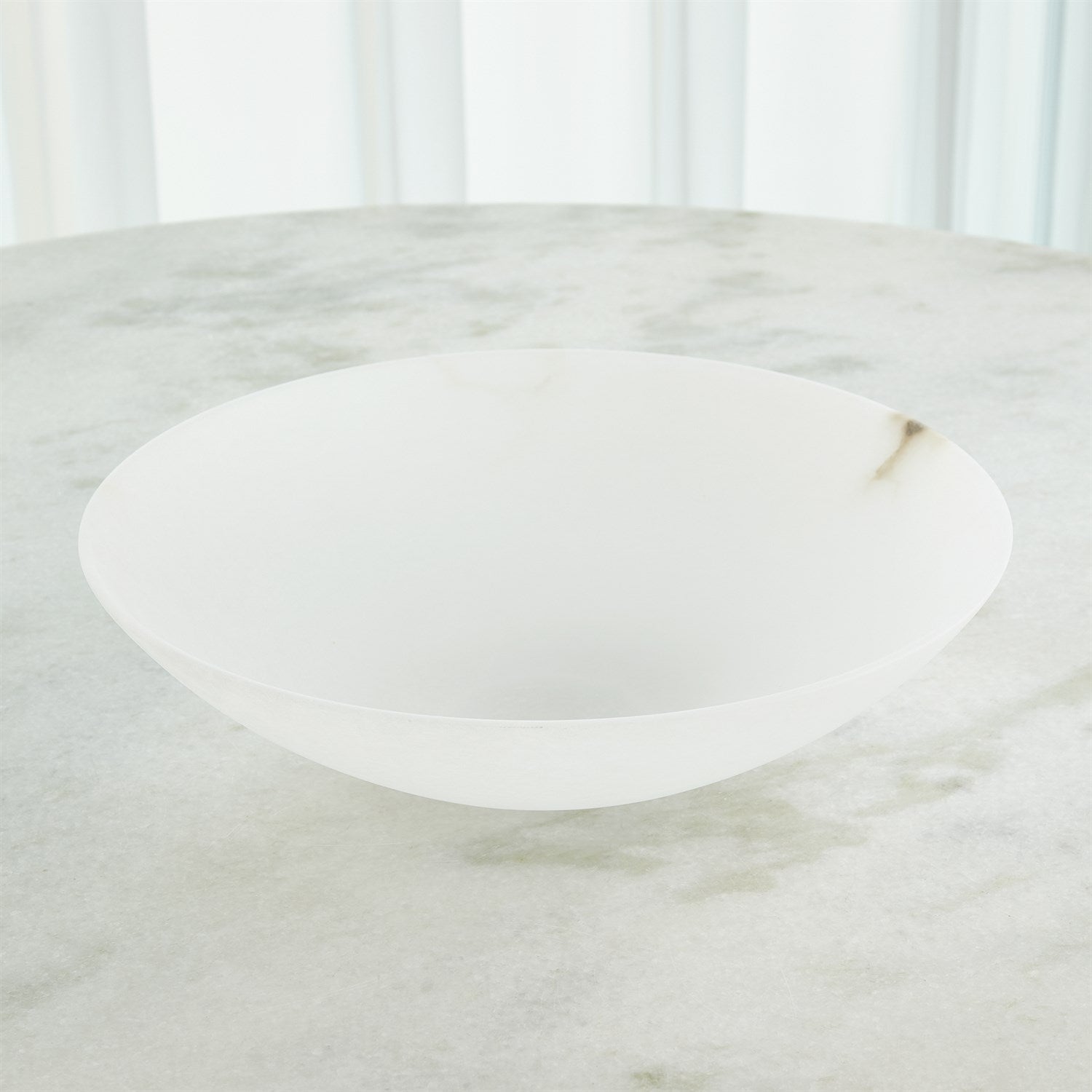Global Views Wide Alabaster Bowl