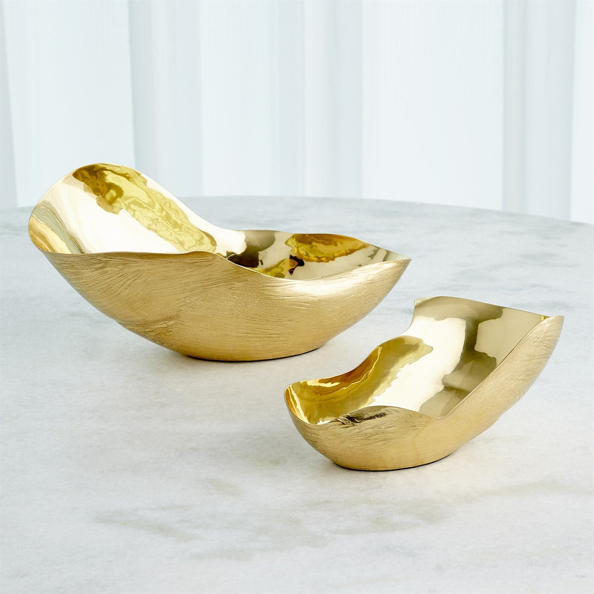 Global Views Free Form Bowl - Brass