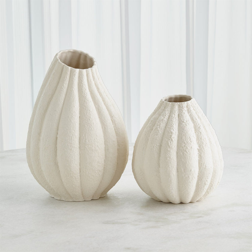 Global Views Glow Vase - White