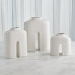 Global Views Guardian Vase - White Cream