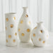 Global Views Dimples Vase - White