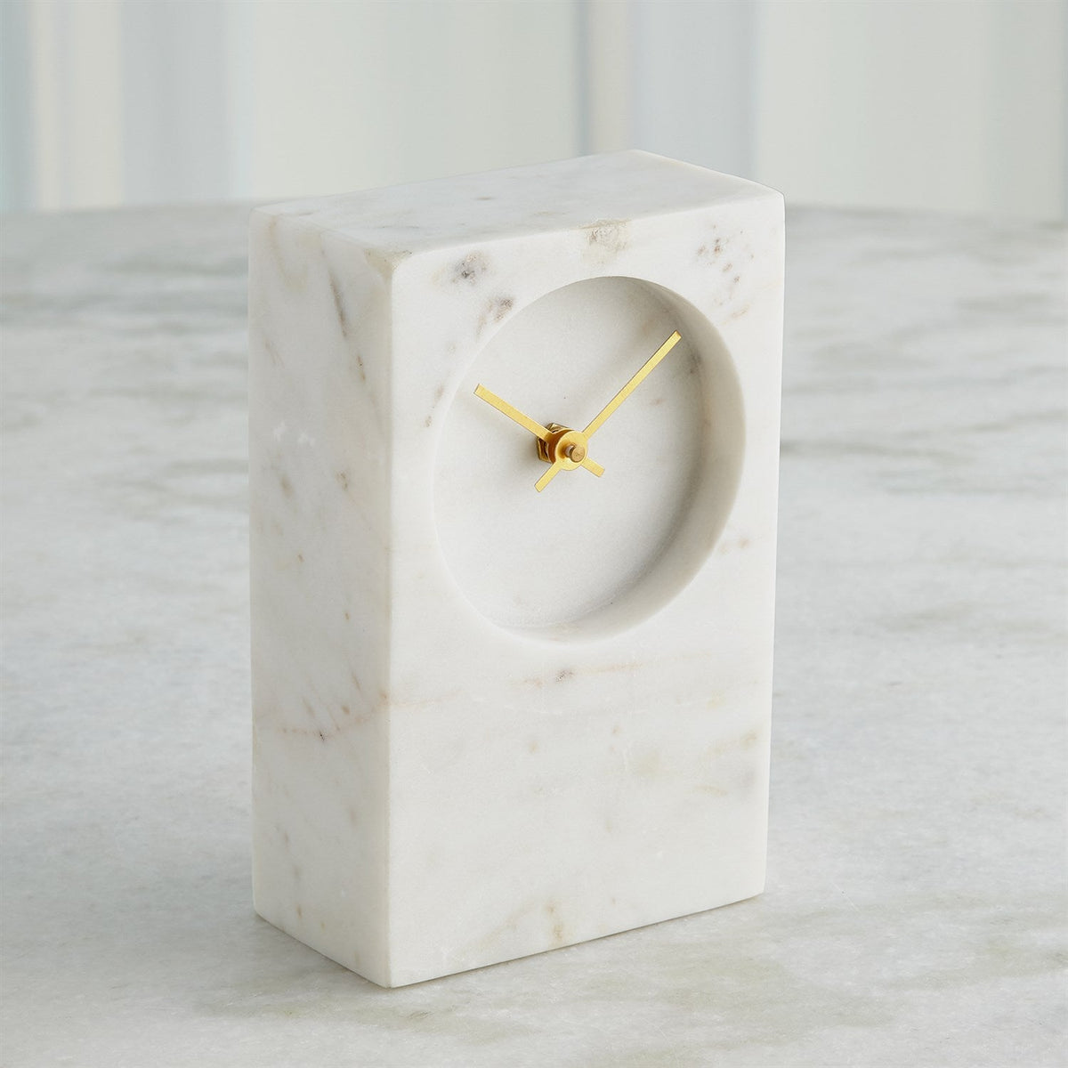 Global Views Marble Tower Clock