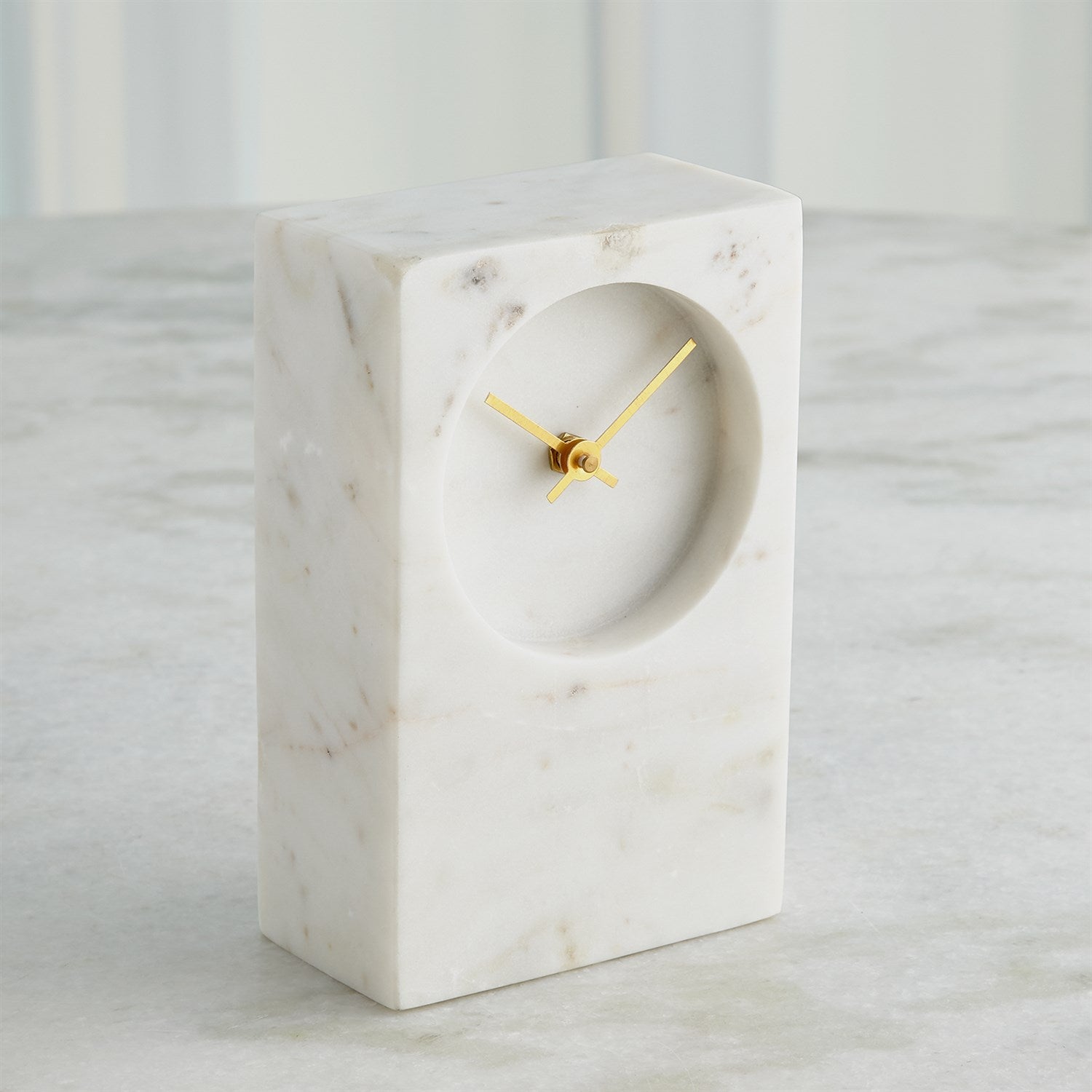 Global Views Marble Tower Clock